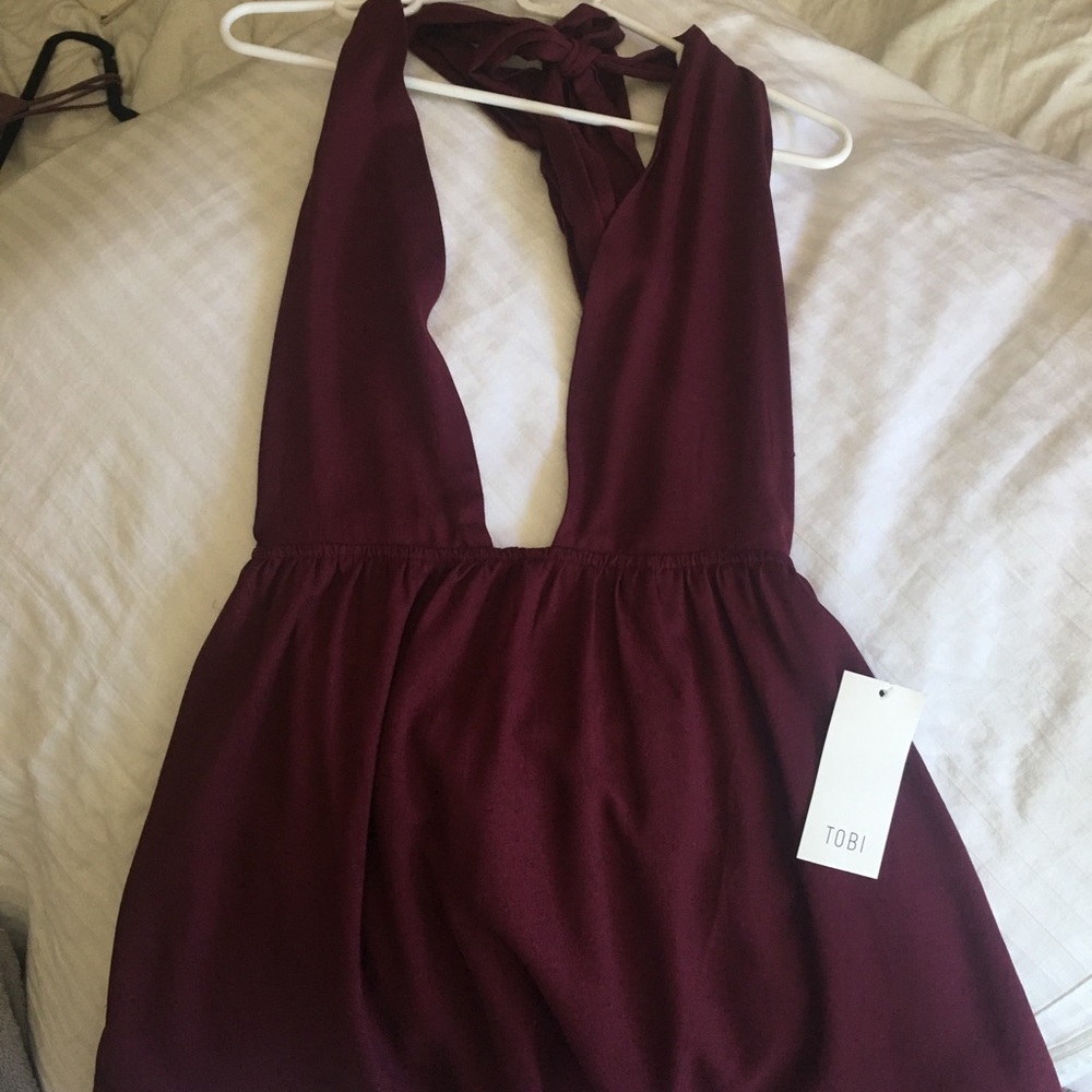 Wine purple dress